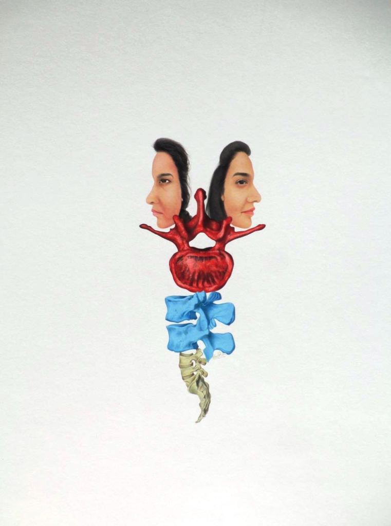 Title: When the Iron Ladies met, Year: 2016, Medium: Gouache on wasli, Size: 22.2 x 16.4 inches, Contact: info@unicorngalleryblog.com